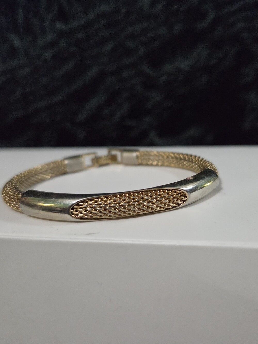 Vintage Avon Mesh Gold Toned Bracelet